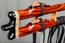 Cocobolo Native American Flute, Minor, Mid F#-4, #K8Ka